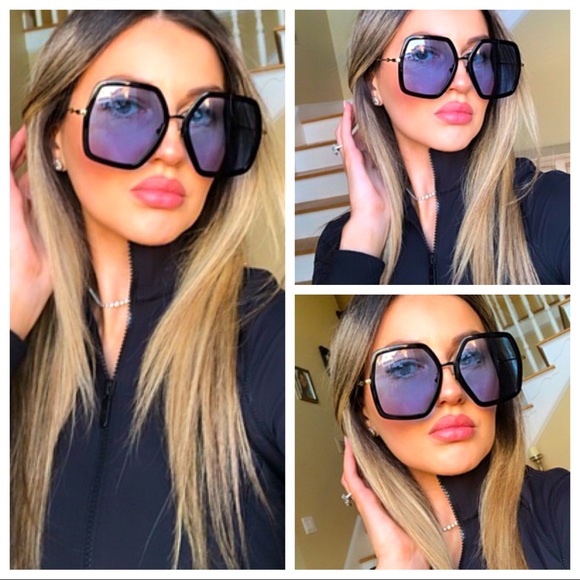 🔥NEW LUXURY GUCCI OVERSIZED SUNGLASSES 🔥